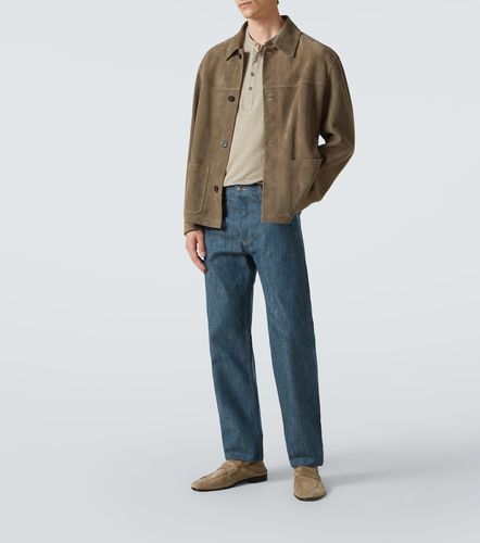 Top Henley en lin mélangé - Thom Sweeney - Modalova