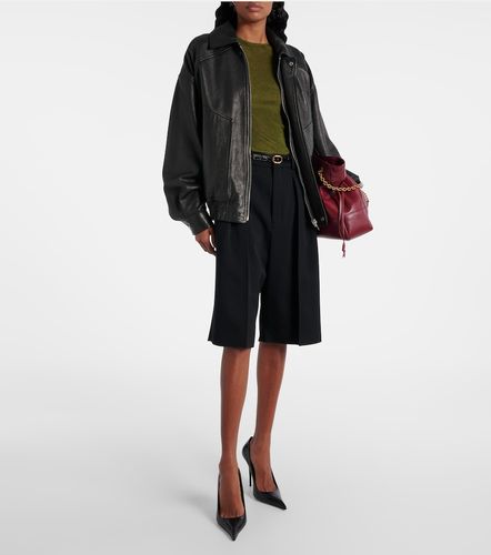 Bermuda Grain De Poudre en laine - Saint Laurent - Modalova