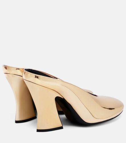 Mules Sculpted 95 en cuir métallisé - Givenchy - Modalova