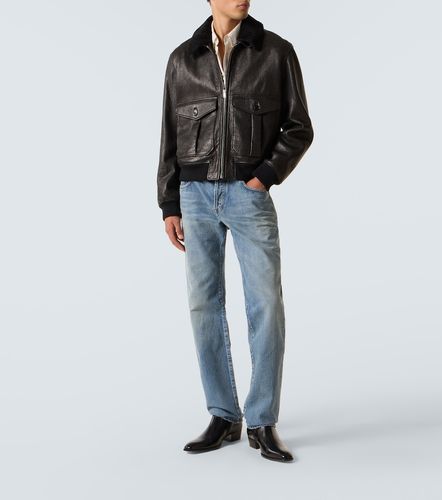 Jean slim à taille basse - Saint Laurent - Modalova