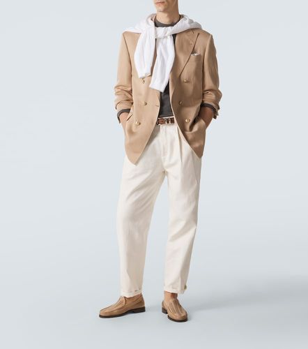 Blazer en soie et lin - Brunello Cucinelli - Modalova