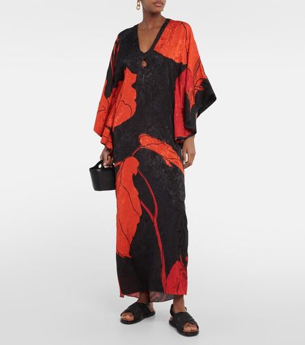Robe longue en jacquard à fleurs - Johanna Ortiz - Modalova