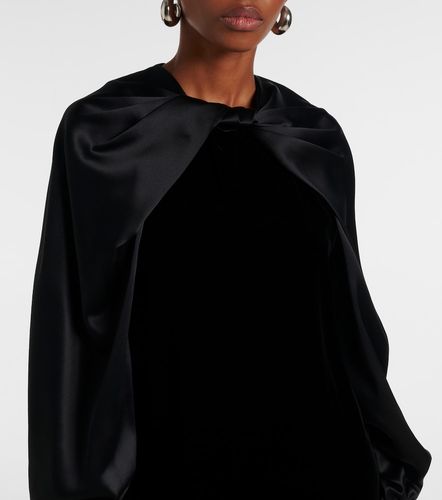 Robe Zarella en velours et satin - Max Mara - Modalova