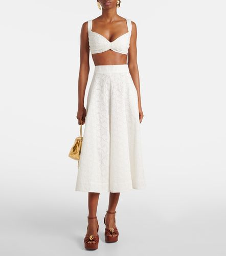 Brassière Crush Embroidered en lin - Zimmermann - Modalova