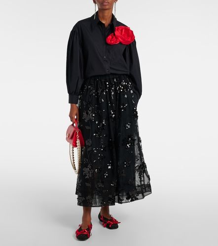 Chemise en coton à fleurs - Simone Rocha - Modalova