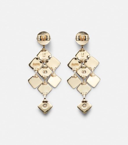 Boucles d’oreilles Tiles Temple en or 18 ct et diamants - Ileana Makri - Modalova