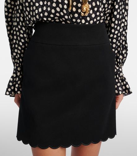 Chloé Mini-jupe à taille haute en coton - Chloe - Modalova