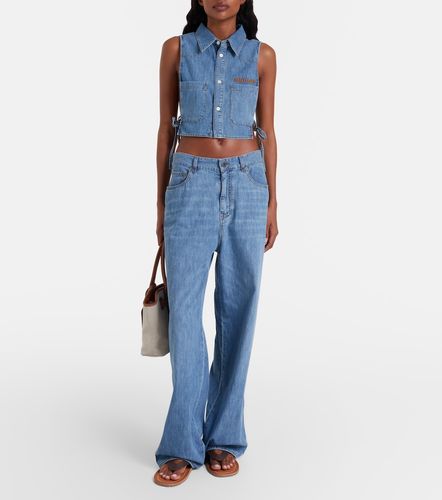 Miu Miu Jean wide en chambray - Miu Miu - Modalova