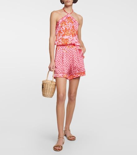 Short Isabelle en satin à fleurs - Poupette St Barth - Modalova