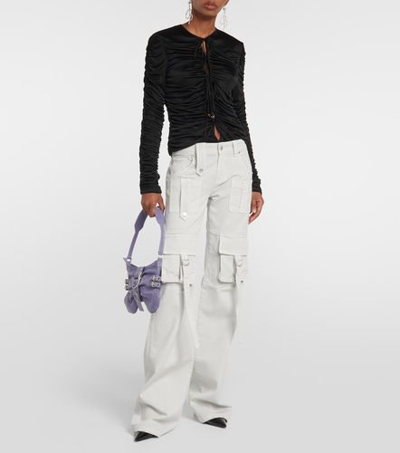 Pantalon cargo à taille basse en jean - Blumarine - Modalova