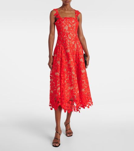 Robe de cocktail en dentelle - Oscar de la Renta - Modalova