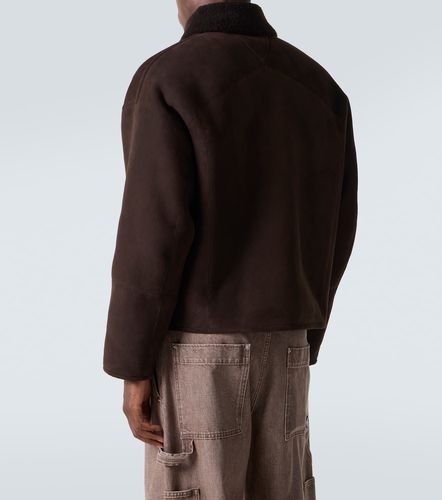 Veste en cuir et shearling - Bottega Veneta - Modalova