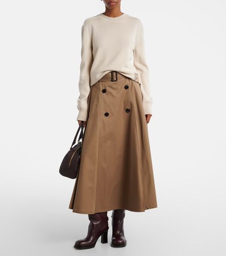 Burberry Jupe midi en coton - Burberry - Modalova