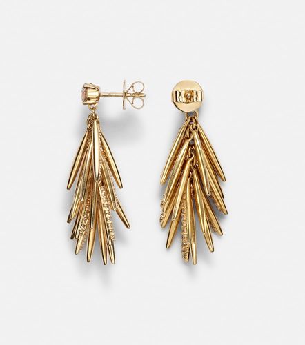 Boucles d'oreilles Grass Sunshine Drop en or 18 ct et diamants - Ileana Makri - Modalova