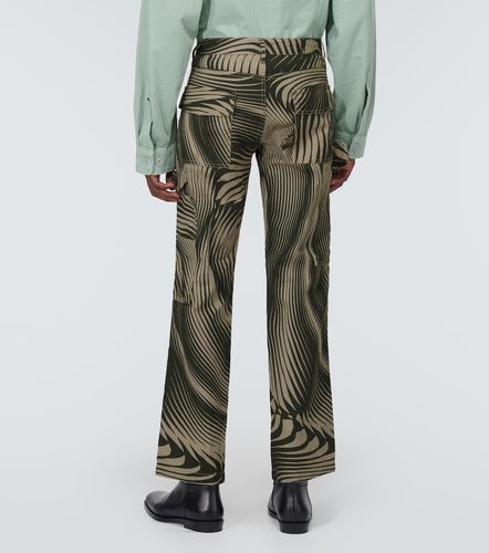 Pantalon ample en coton et lin - Dries Van Noten - Modalova