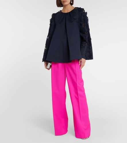 Pantalon en laine et mohair - Oscar de la Renta - Modalova