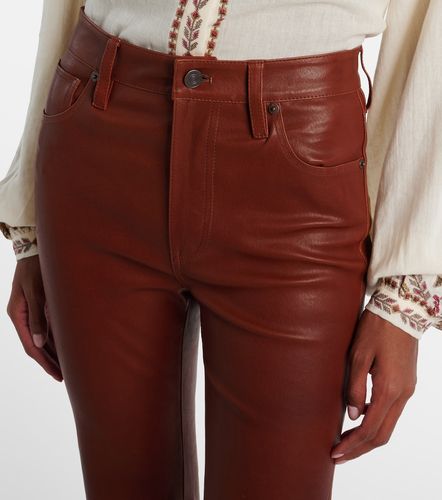 Pantalon bootcut Reboot Crop en cuir - Frame - Modalova