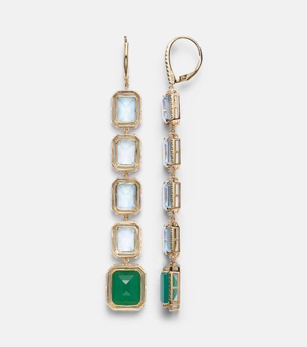 Boucles d’oreilles Five Tier Portrait en or 18 ct et pierres précieuses - Shay Jewelry - Modalova