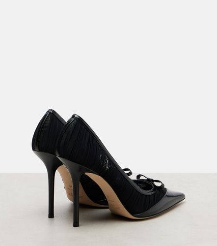 Escarpins Love 100 en résille et cuir - Jimmy Choo - Modalova