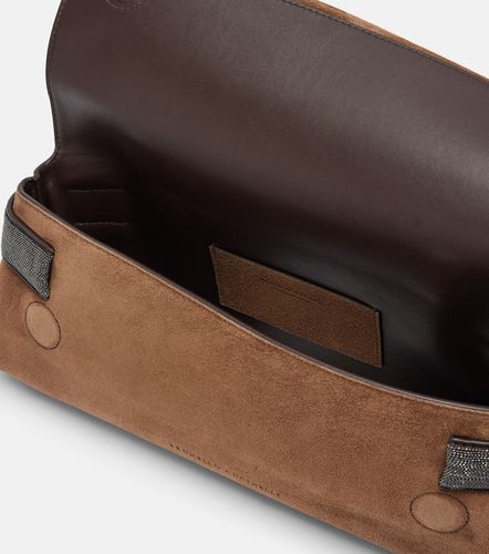 Sac à main Essence Small en daim - Brunello Cucinelli - Modalova