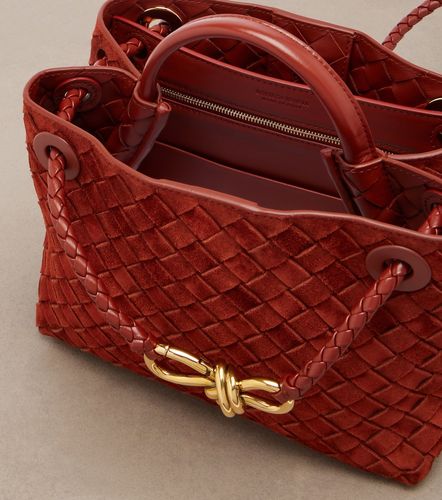 Cabas Andiamo Small en daim Intrecciato - Bottega Veneta - Modalova