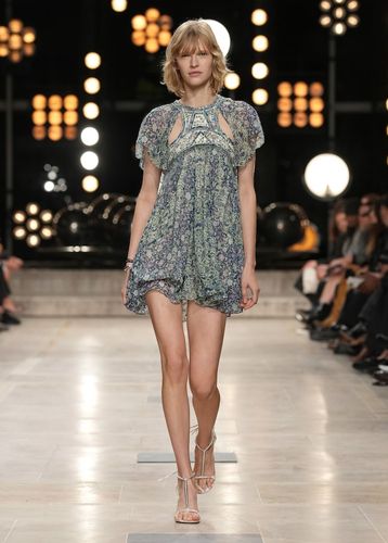 Robe Odile imprimée en soie - Isabel Marant - Modalova