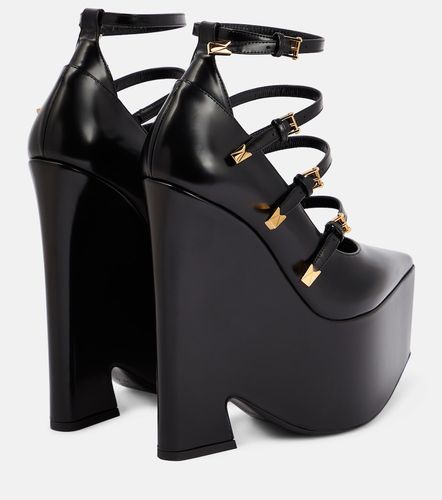 Escarpins compensés Tempest en cuir - Versace - Modalova
