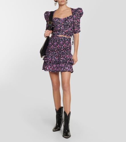 Top raccourci Galaor en coton à fleurs - Marant Etoile - Modalova