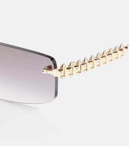 Lunettes de soleil Clash de Cartier rectangulaires - Cartier Eyewear Collection - Modalova