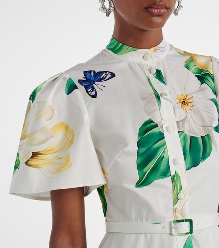 Robe chemise Bianca en coton à fleurs - Leo Lin - Modalova