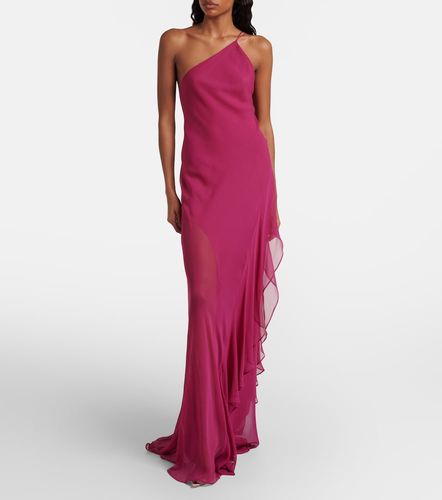 Robe longue asymétrique en soie - The Sei - Modalova