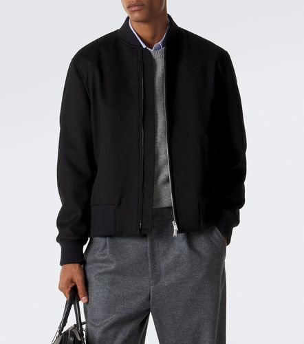 Veste bomber en laine vierge - Lardini - Modalova