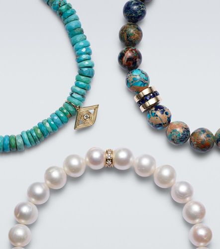 Set de 3 bracelets en or 14 ct et pierres précieuses - Sydney Evan - Modalova