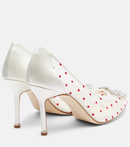 Escarpins Hangisi 90 à pois et ornements - Manolo Blahnik - Modalova