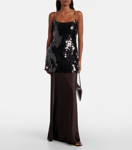 Robe longue Mesa en satin à sequins - Staud - Modalova