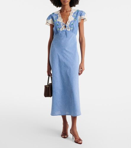 Robe midi Amari en dentelle à fleurs - Rixo - Modalova