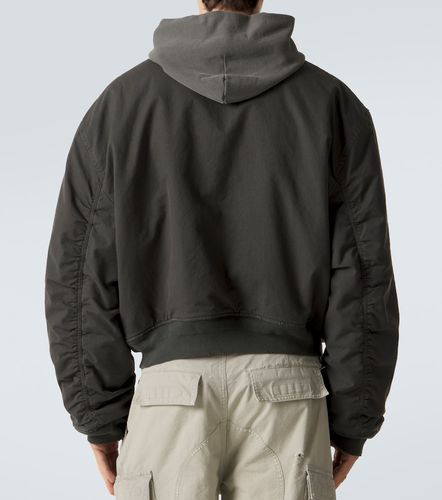 Veste bomber à capuche en coton mélangé - Balenciaga - Modalova