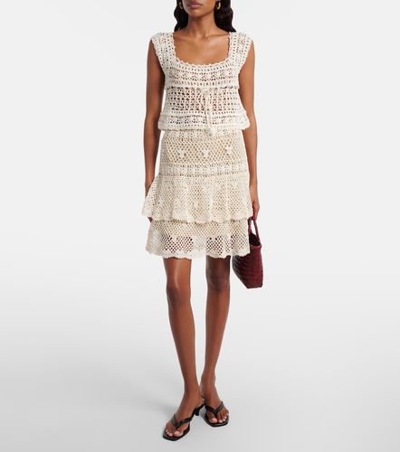 Mini-jupe Florence en crochet de coton - Anna Kosturova - Modalova