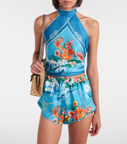 Gucci Short en soie à imprimé - Gucci - Modalova