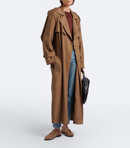 Trench oversize à boutonnière croisée - Saint Laurent - Modalova