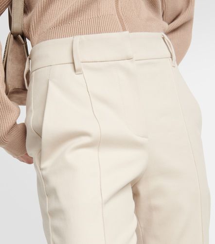 Pantalon slim en coton mélangé - Brunello Cucinelli - Modalova