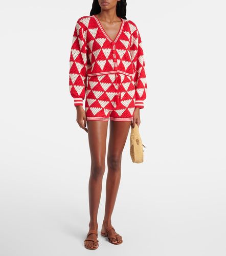 Short taille haute Malia en coton au crochet - Anna Kosturova - Modalova