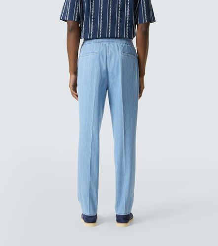 Pantalon droit en coton - Brunello Cucinelli - Modalova