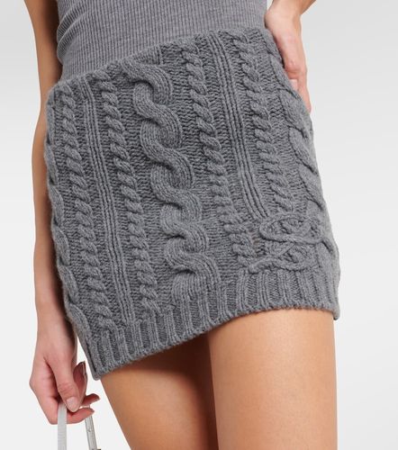 Mini-jupe en laine et cachemire - Blumarine - Modalova