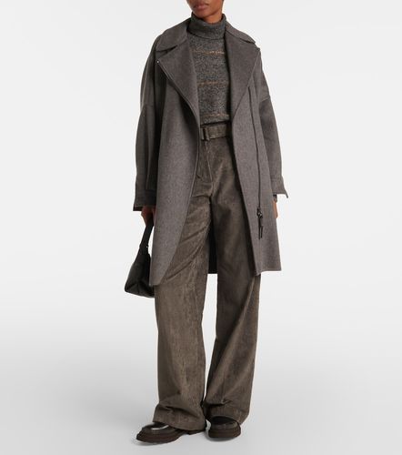 Pantalon fuselé taille haute en coton - Brunello Cucinelli - Modalova