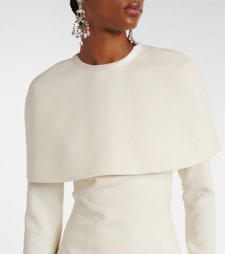 Robe midi de mariée Gullu à cape - Safiyaa - Modalova