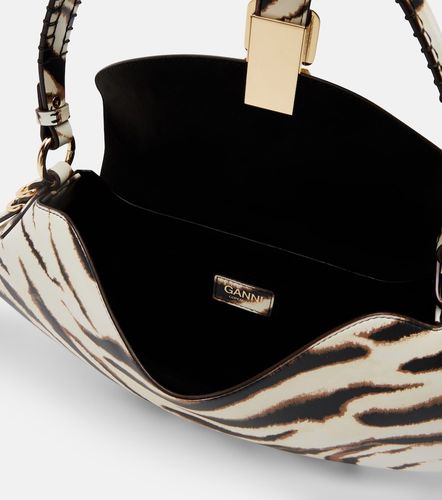 Sac porté épaule B-Kat Small à imprimé zèbre - Ganni - Modalova