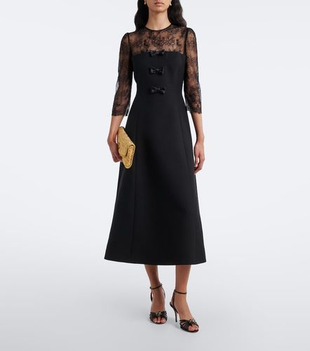 Robe midi Crêpe Couture à dentelle - Valentino - Modalova