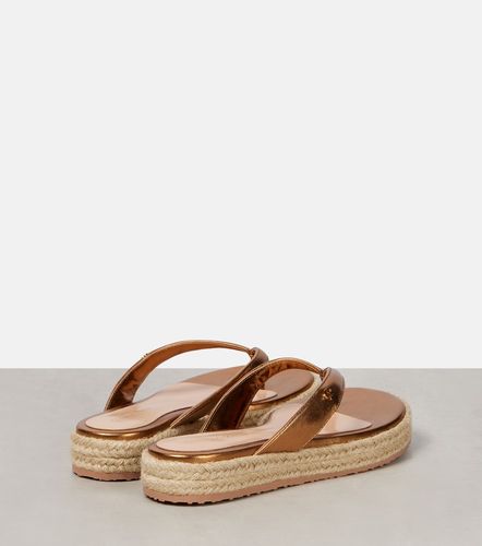 Sandales en cuir métallisé - Gianvito Rossi - Modalova