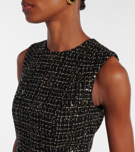 Robe midi Okimi en tweed à sequins - Safiyaa - Modalova